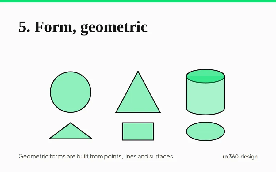 types of forms: geometric forms