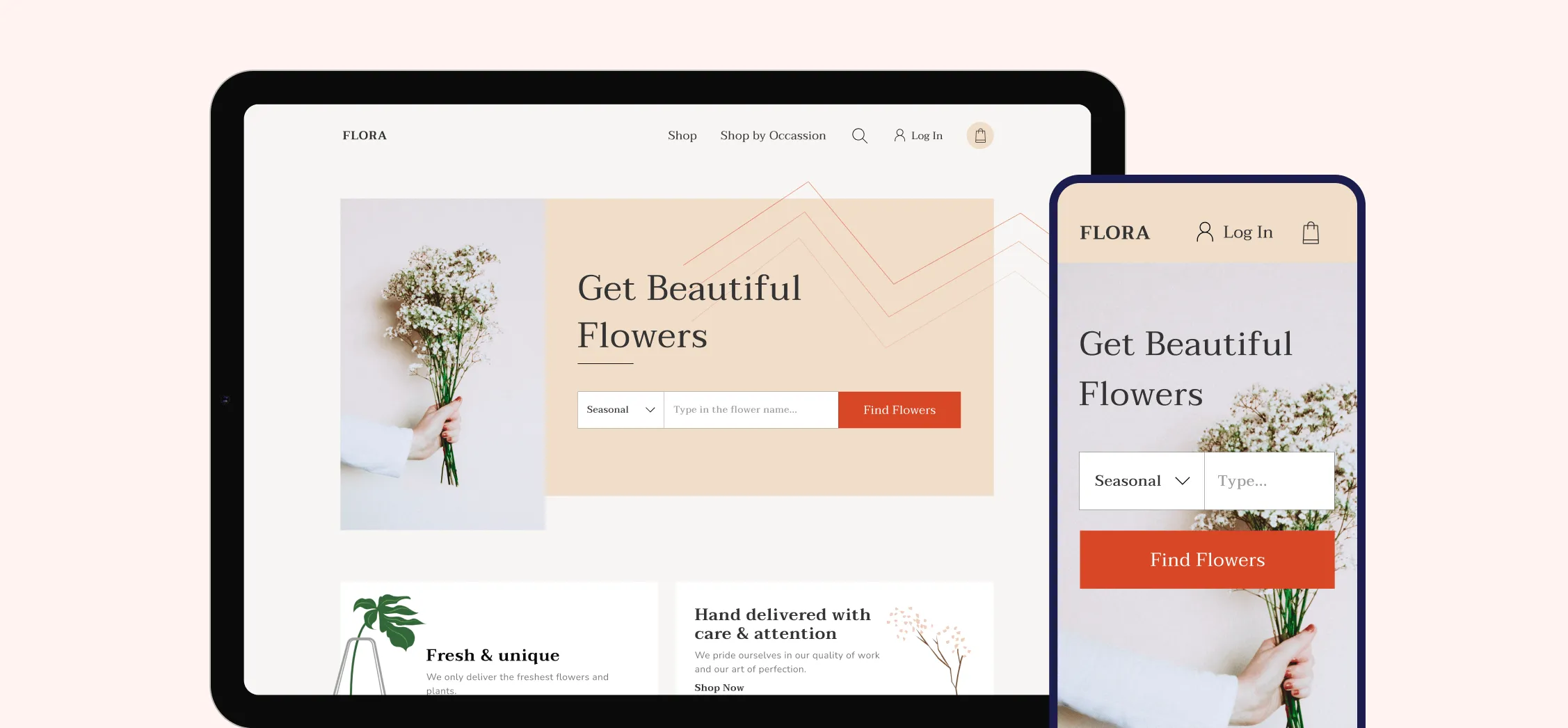 Flora flower shop hero image