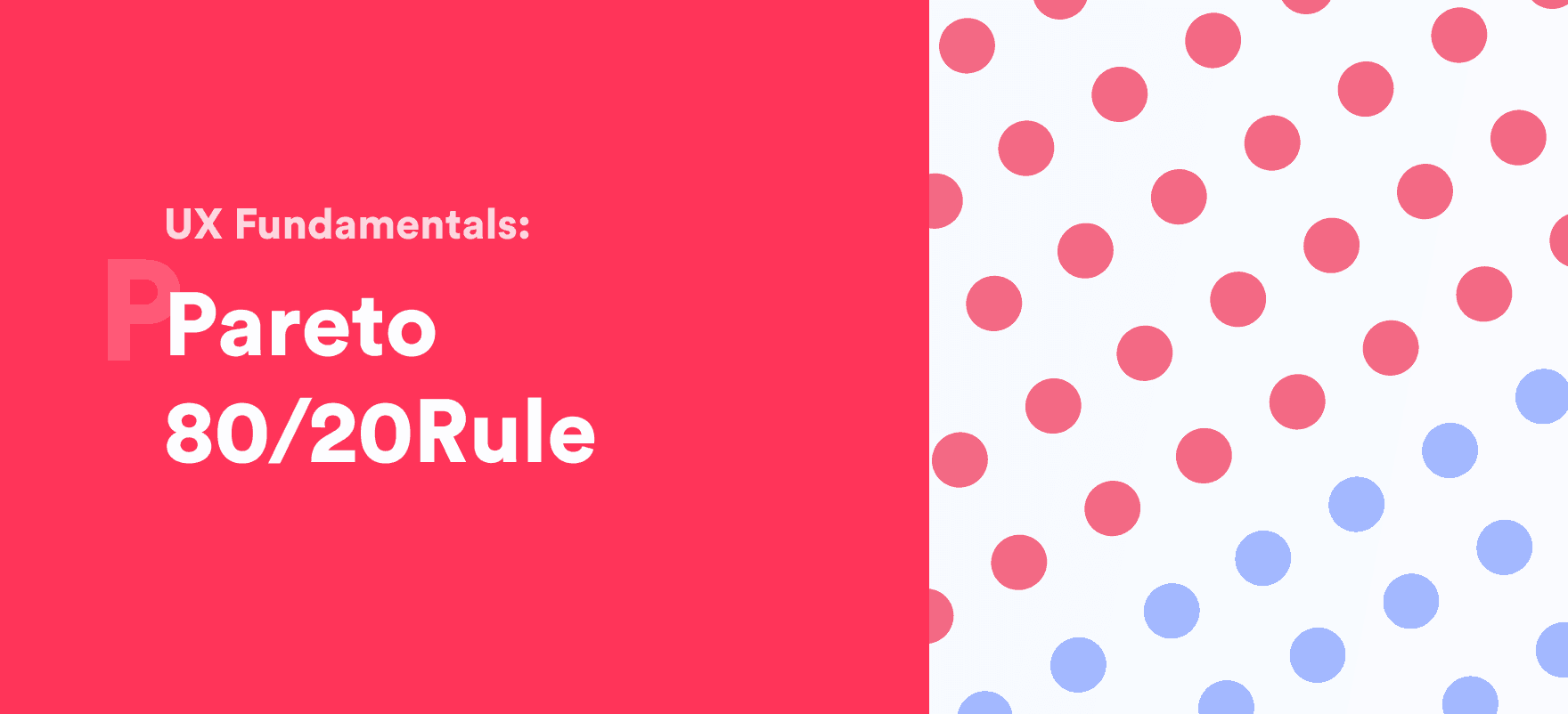 pareto principle 80/20 rule banner image