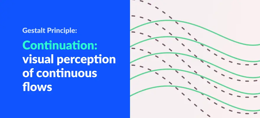 blog article banner for continuation gestalt principle for ux360.design