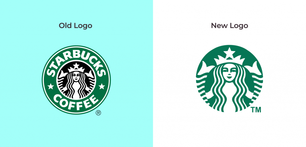 evolution of starbucks logo: how starbucks incorporated closure in their logo design