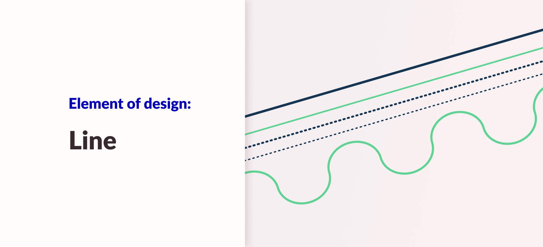 Line in design blog article banner
